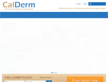 Tablet Screenshot of calderm.org